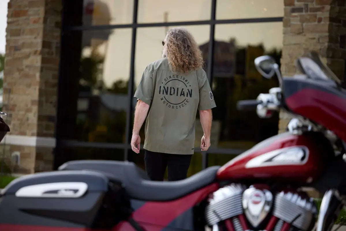 MENS STENCIL BLOCK ICON SHIRT