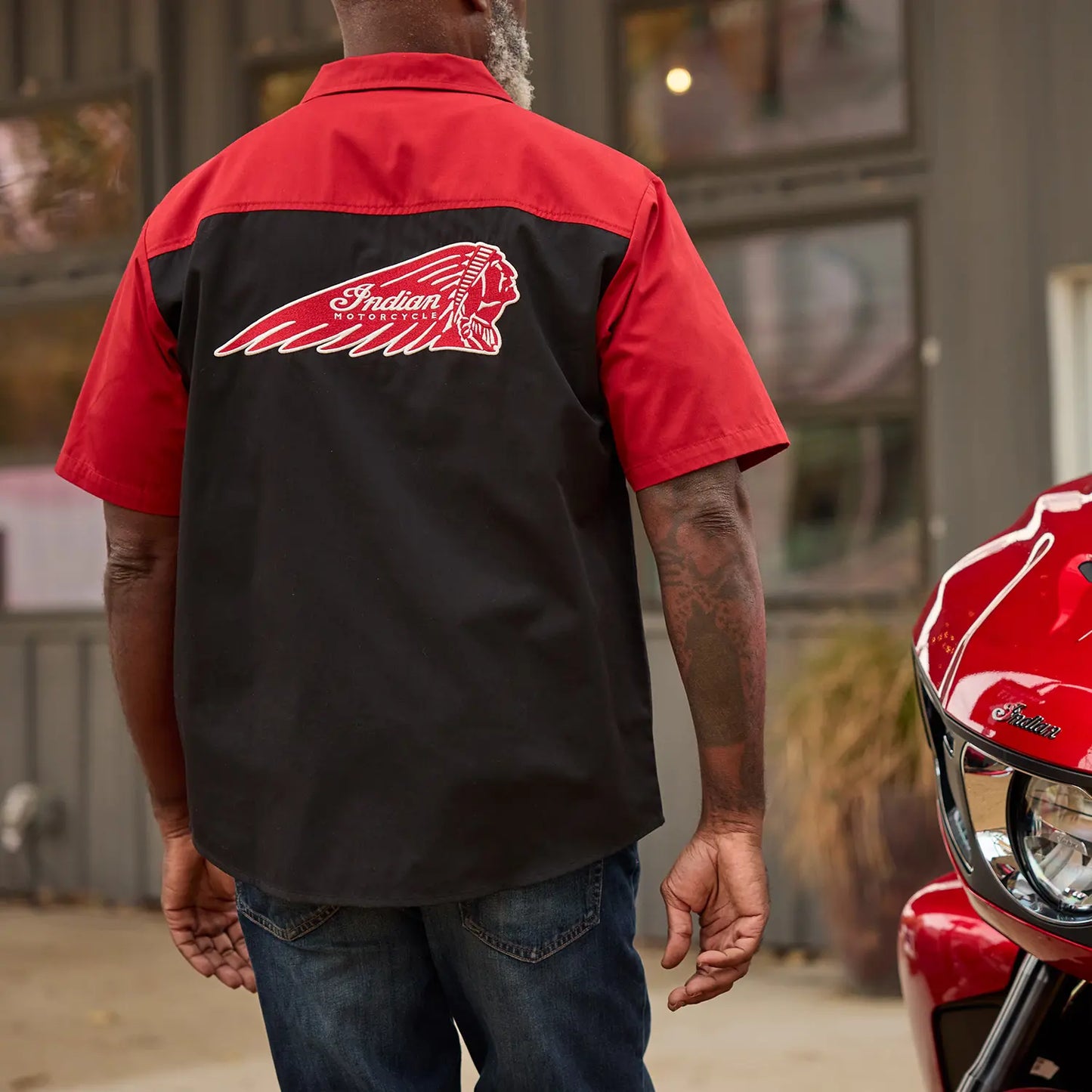 MENS HEADDRESS POCKET SS SHIRT