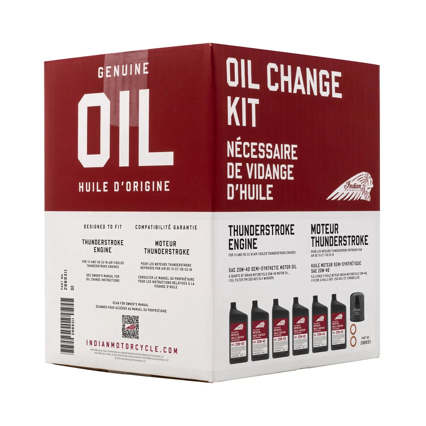 THUNDERSTROKE OIL CHANGE KIT 20W-40 SEMI-SYNTETHIC OIL