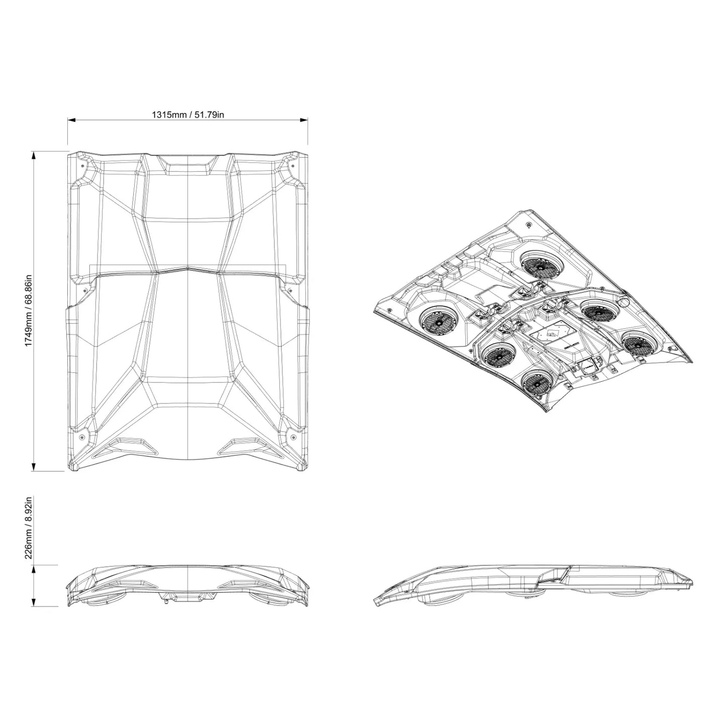 CAN-AM ROCKFORD FOSGATE AUDIO ROOF MAX - LEVEL 4