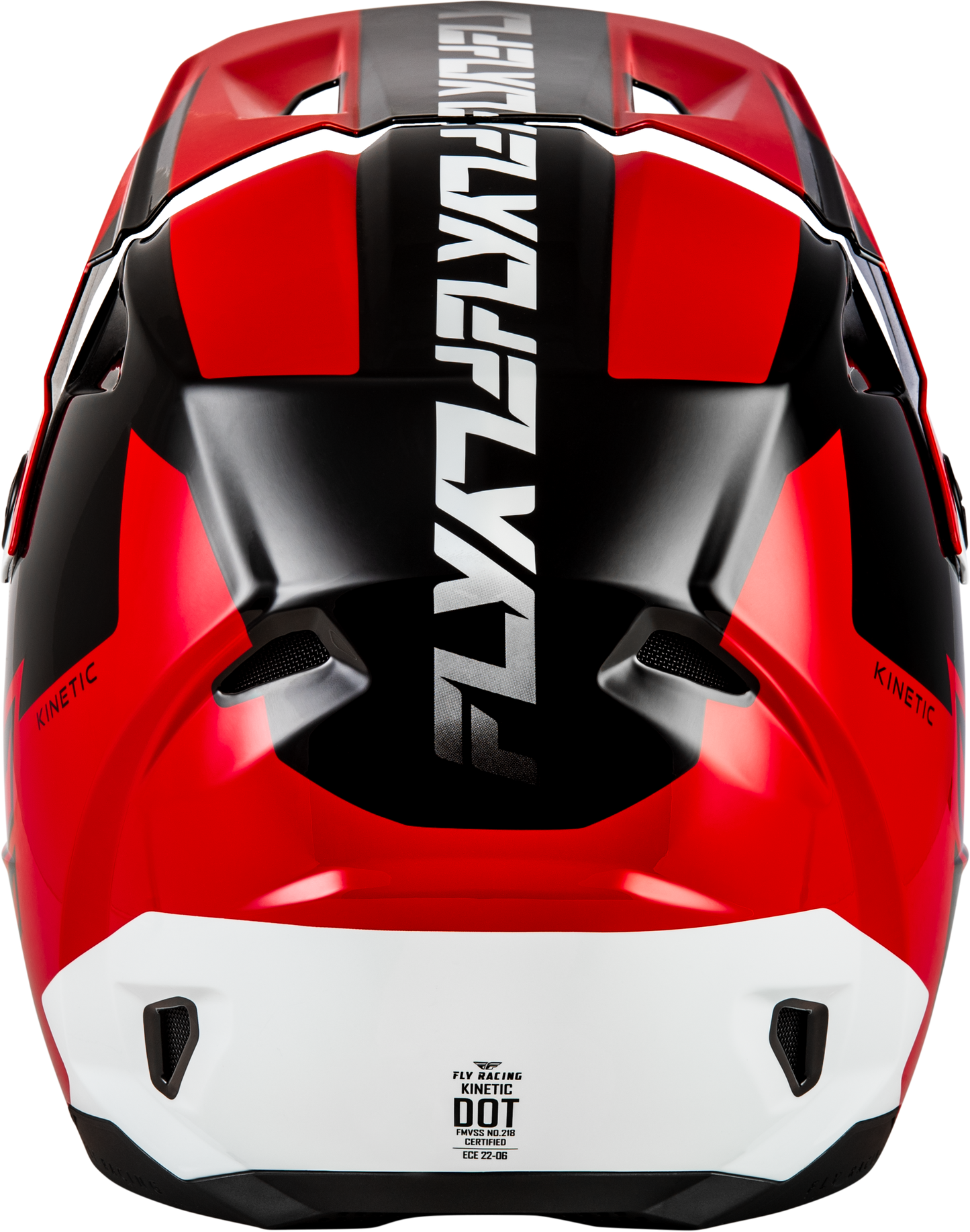 KINETIC CREST HELMET RED/BLACK/WHITE MD