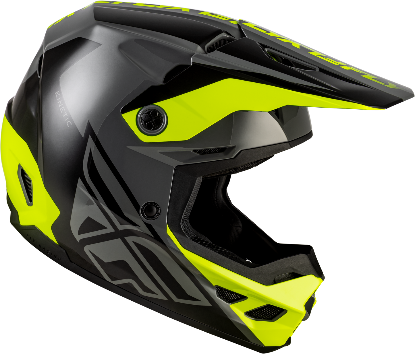 KINETIC CREST HELMET GREY/BLACK/HI-VIS 2X