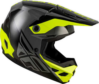 KINETIC CREST HELMET GREY/BLACK/HI-VIS 2X