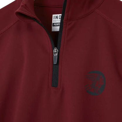 MENS SLEEVE PRINTED ATHLETE QUARTER ZIP