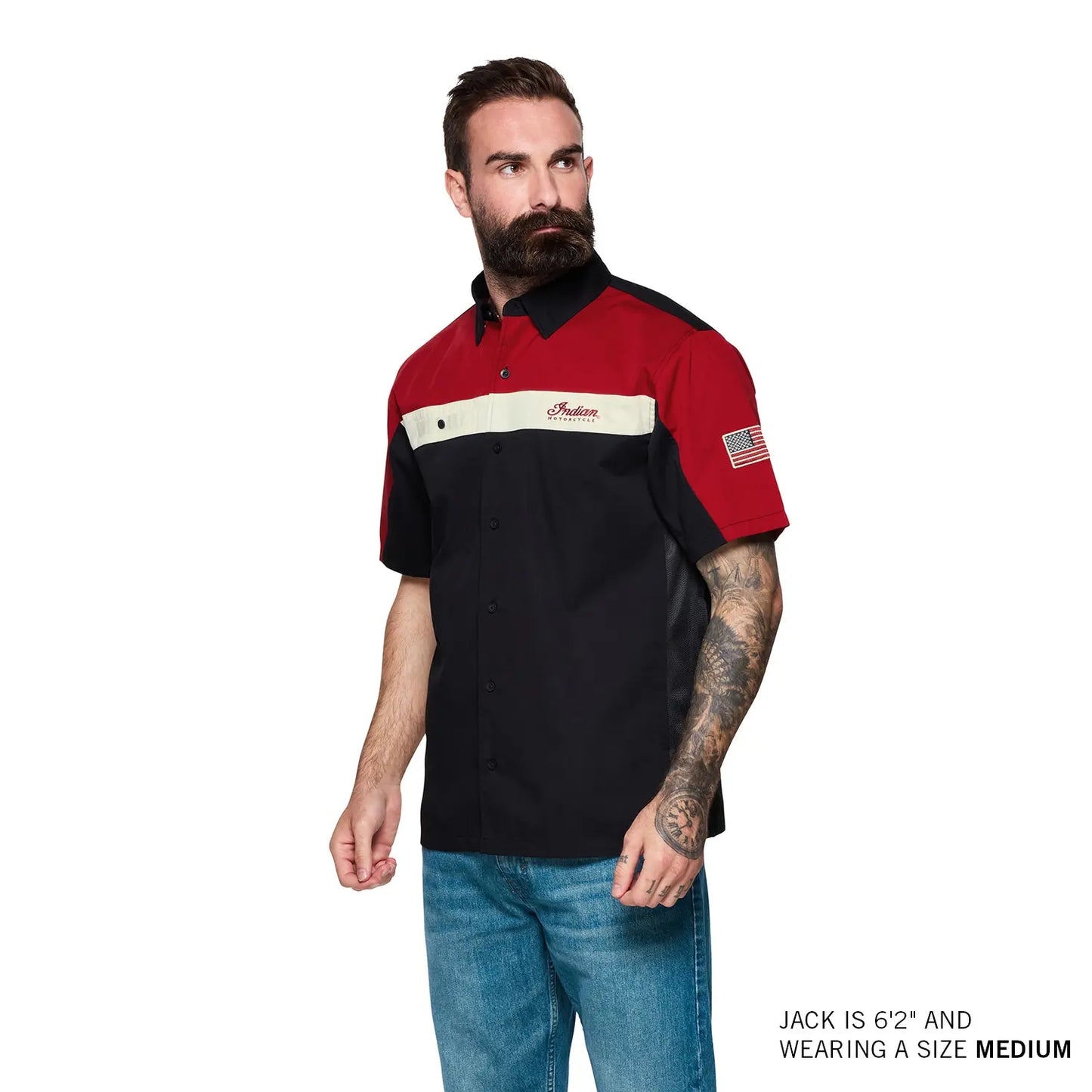 MENS HEADDRESS COLORBLOCK SHOP SHIRT