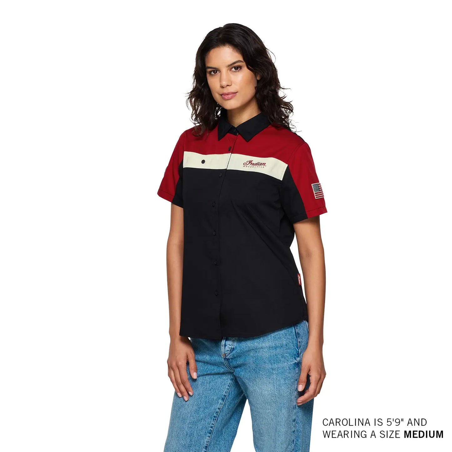 WOMENS HEADDRESS COLORBLOCK SHOP SHIRT