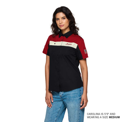 WOMENS HEADDRESS COLORBLOCK SHOP SHIRT