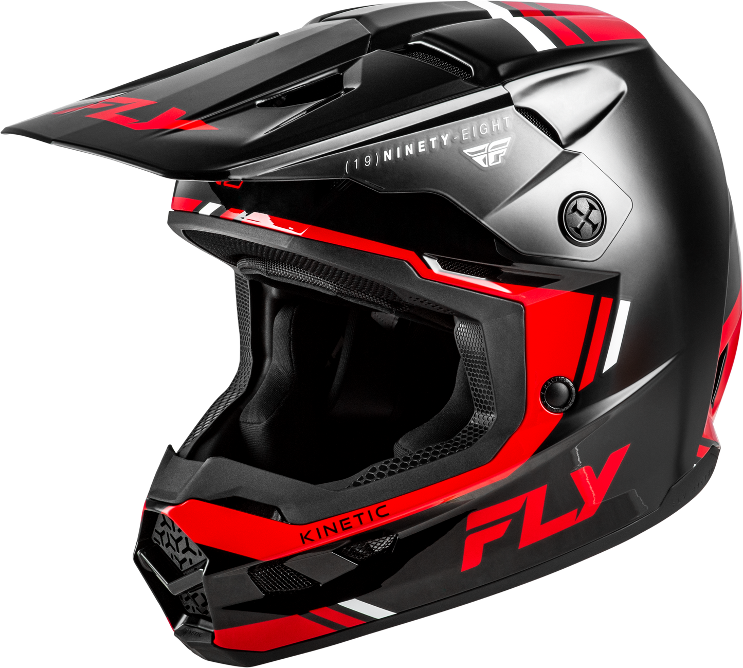 KINETIC VERDICT HELMET BLACK/RED/WHITE LG