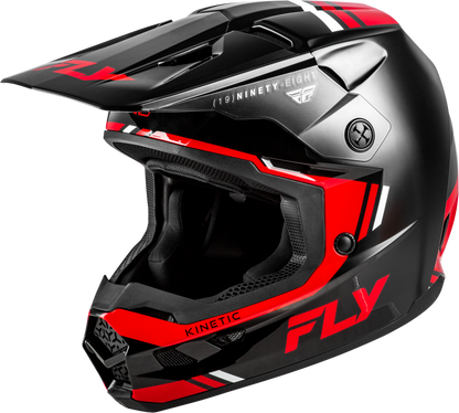KINETIC VERDICT HELMET BLACK/RED/WHITE LG