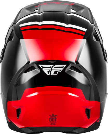 KINETIC VERDICT HELMET BLACK/RED/WHITE LG