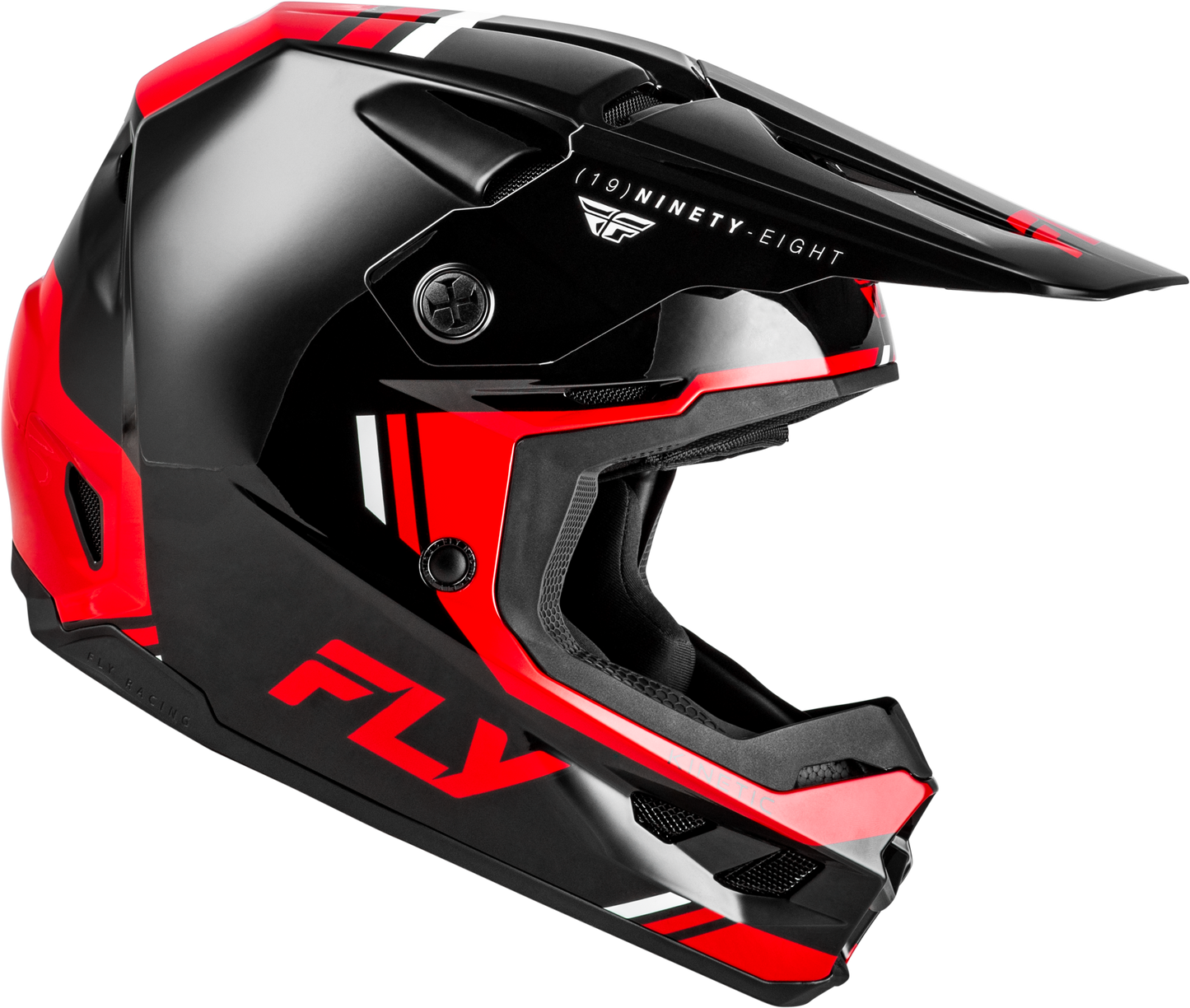 KINETIC VERDICT HELMET BLACK/RED/WHITE LG