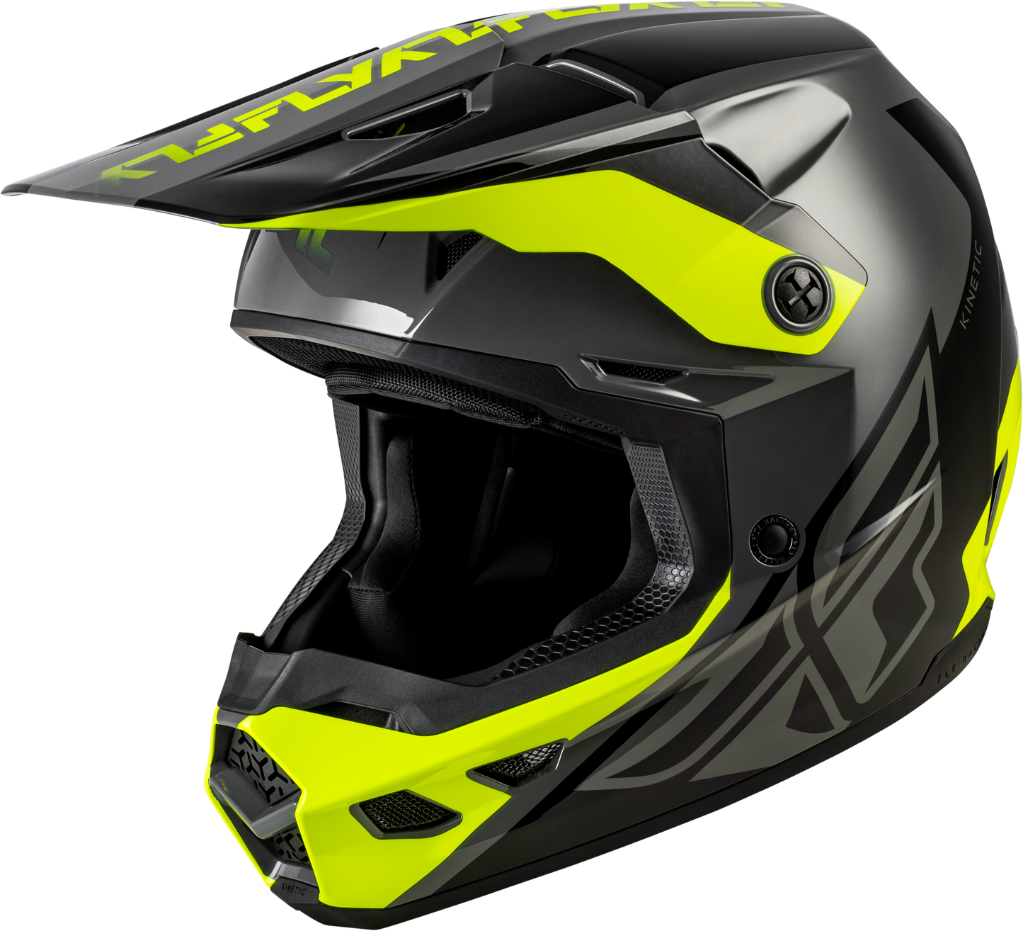 KINETIC CREST HELMET GREY/BLACK/HI-VIS 2X