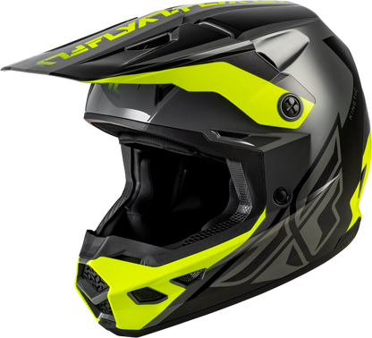 KINETIC CREST HELMET GREY/BLACK/HI-VIS 2X
