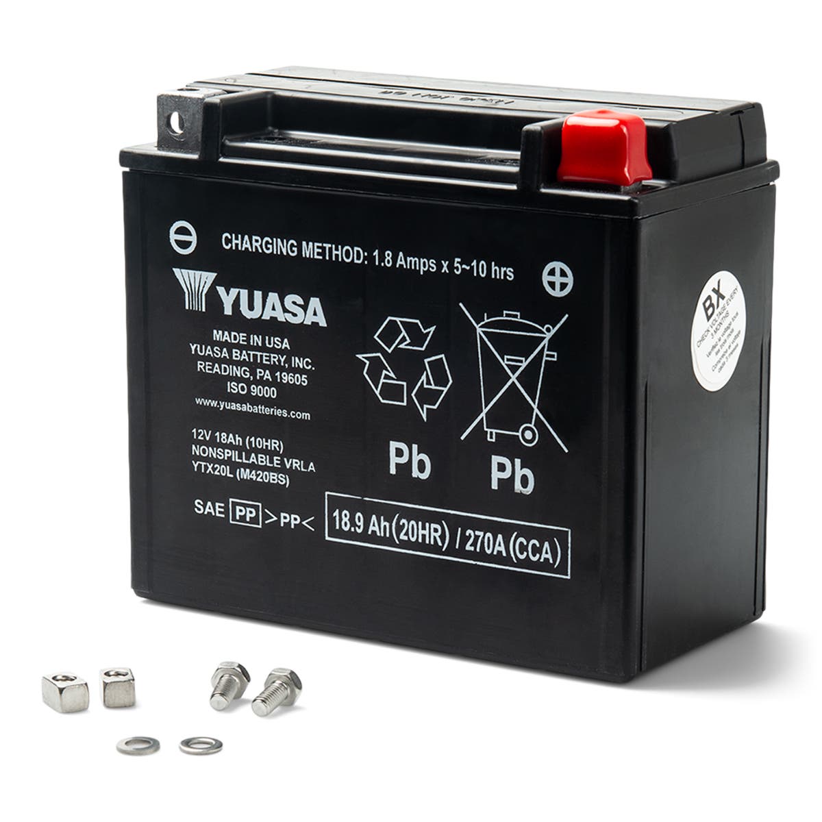 BATTERY YUASA YTX20L