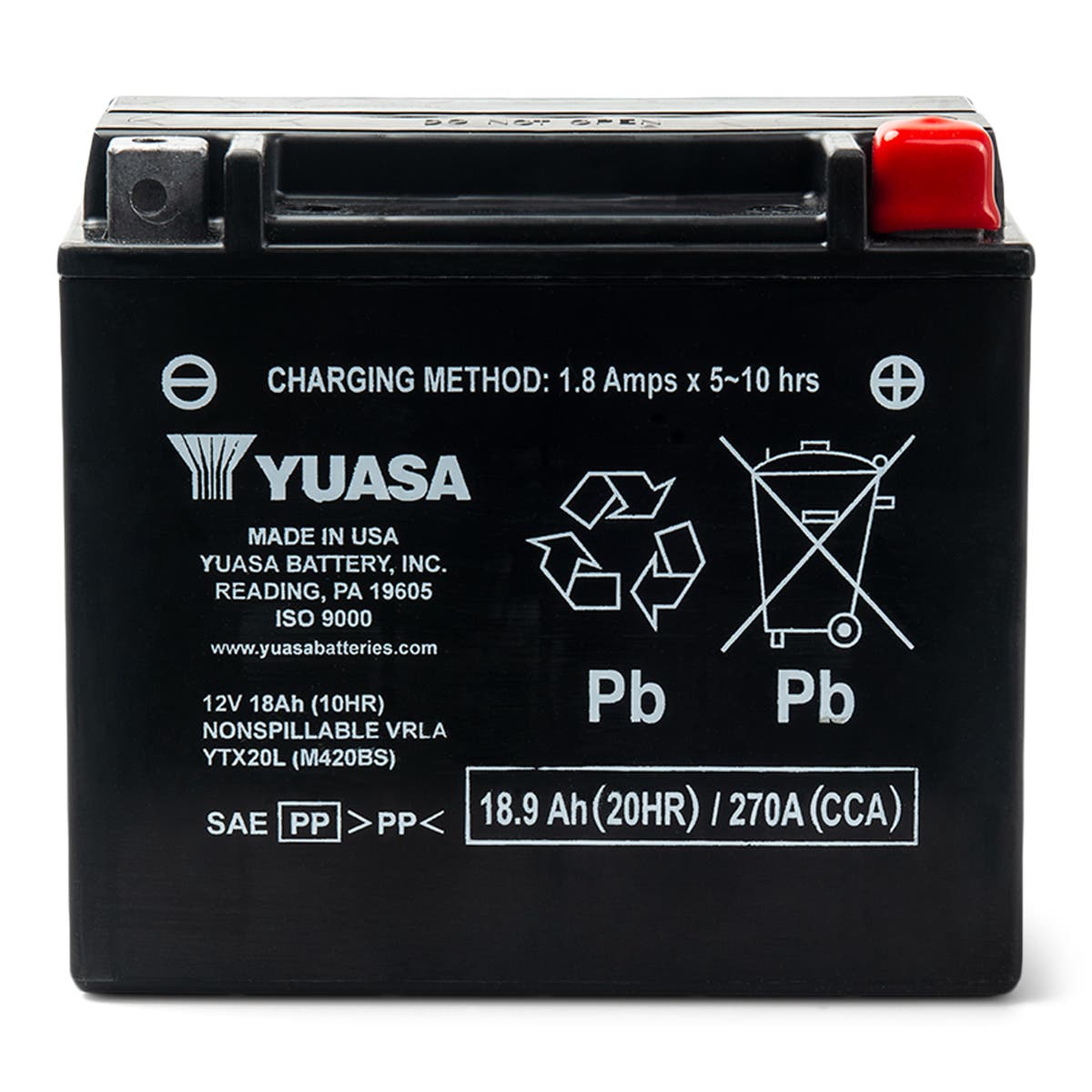 BATTERY YUASA YTX20L