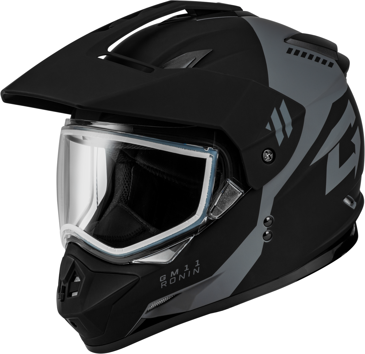 GM-11 RONIN HELMET MATTE BLACK/SILVER XL