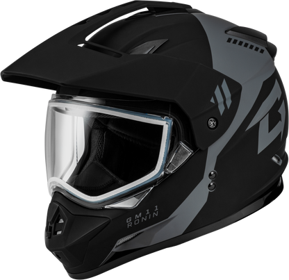 GM-11 RONIN HELMET MATTE BLACK/SILVER XL