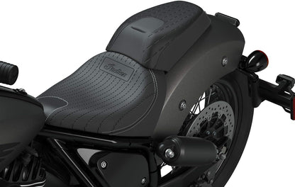 PASSENGER PILLION SEAT , BLACK VYNIL WITH PATTERN