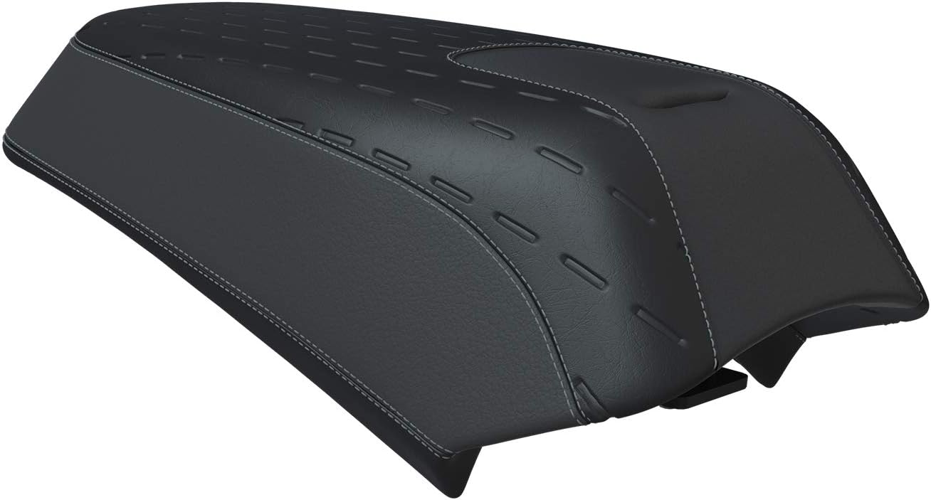 PASSENGER PILLION SEAT , BLACK VYNIL WITH PATTERN