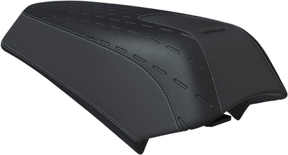 PASSENGER PILLION SEAT , BLACK VYNIL WITH PATTERN