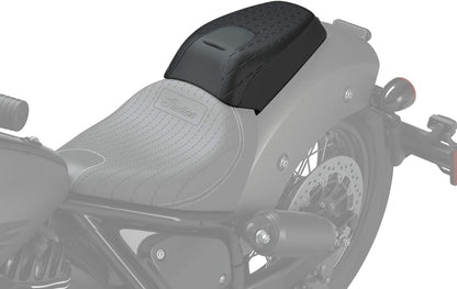 PASSENGER PILLION SEAT , BLACK VYNIL WITH PATTERN