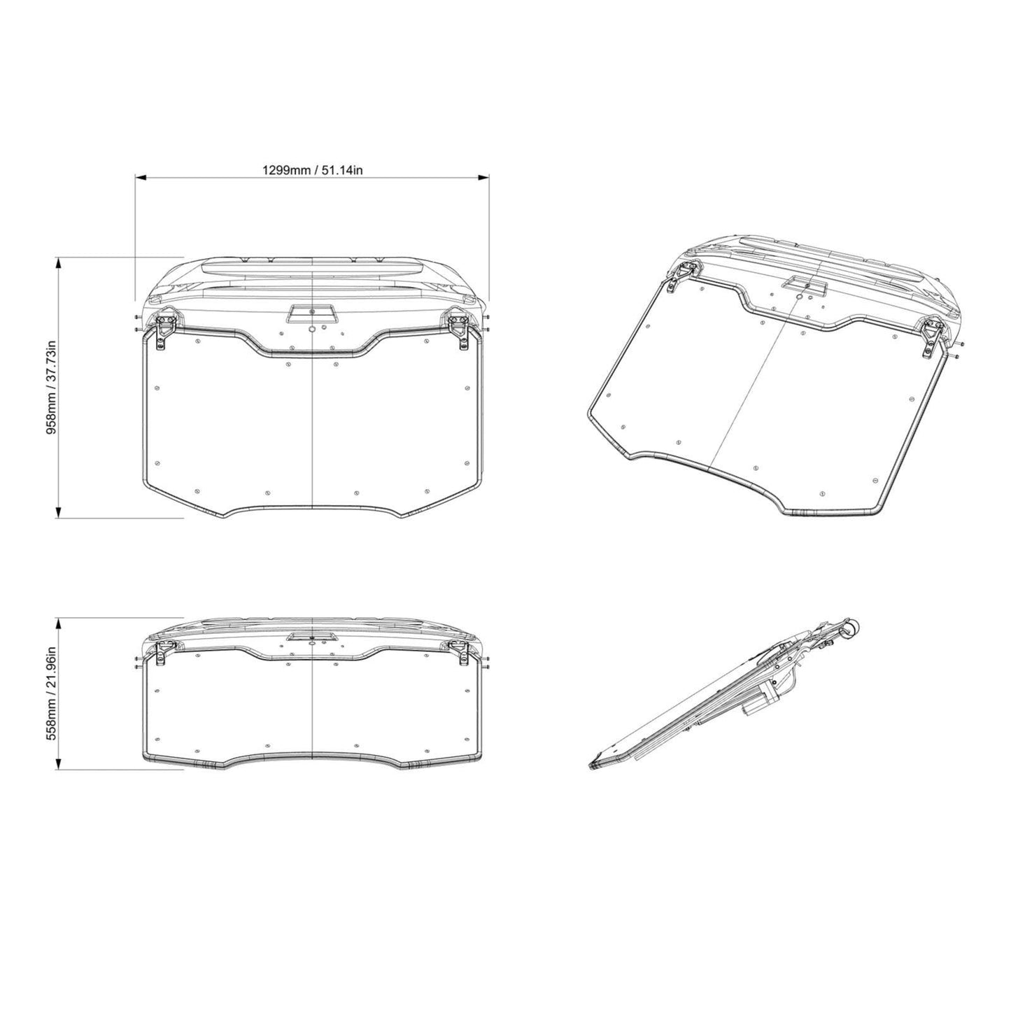 POWERFLIP WINDSHIELD CAN-AM MAVERICK R