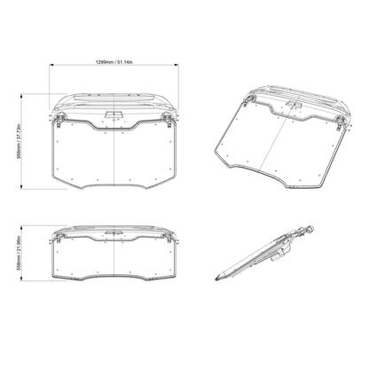 POWERFLIP WINDSHIELD CAN-AM MAVERICK R