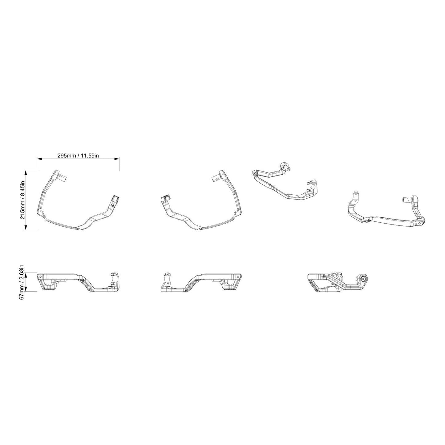 FULL WRAP HANDGUARDS FRAME KIT