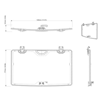CAN-AM DEFENDER HD11 GLASS WINDSHIELD