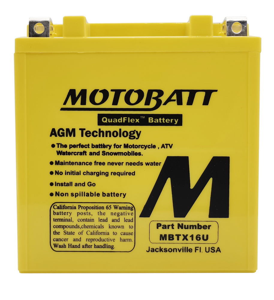 MOTOBATT MBTX16U SEALED FACTORY ACTIVATED