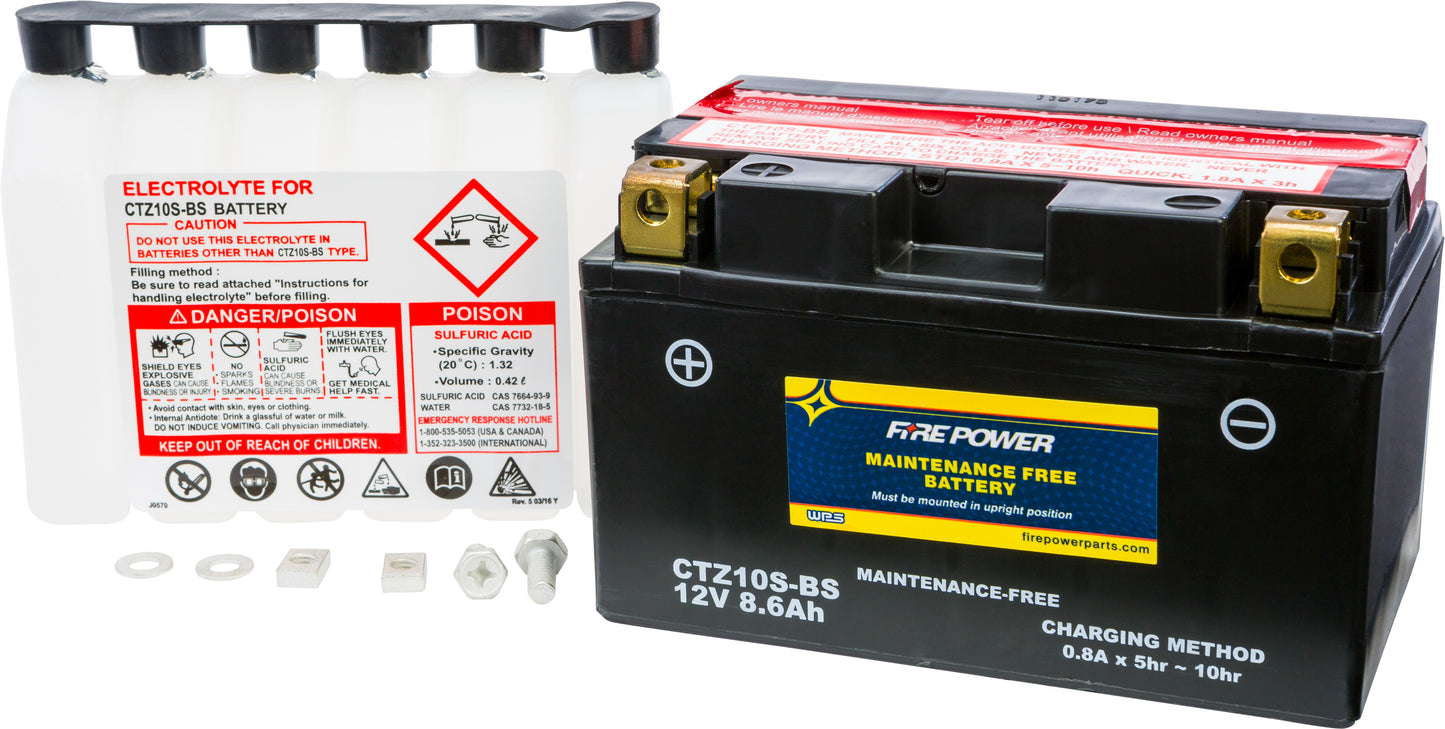 BATTERY CTZ10S-BS MAINTENANCE