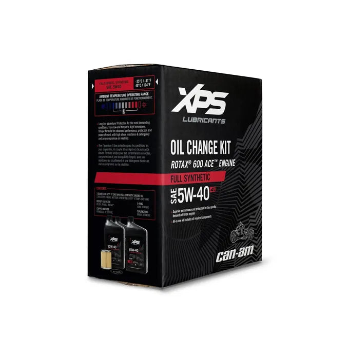 4T 5W-40 FULL SYNTHETIC OIL CHANGE KIT FOR ROTAX 600 CC ENGINE