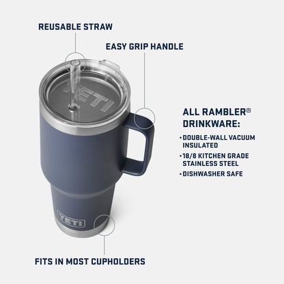 RAMBLER 35 OZ MUG W/ STRAW LID