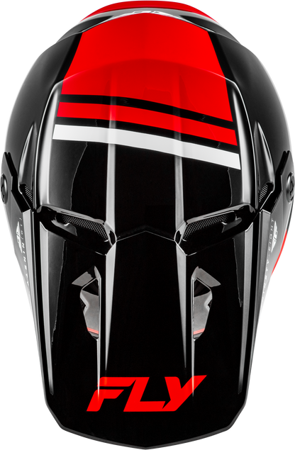 KINETIC VERDICT HELMET BLACK/RED/WHITE LG