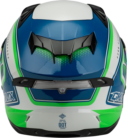 FF-98 AFTERSHOCK HELMET WHITE/NEON GREEN MD