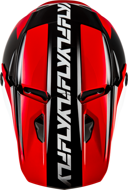 KINETIC CREST HELMET RED/BLACK/WHITE MD