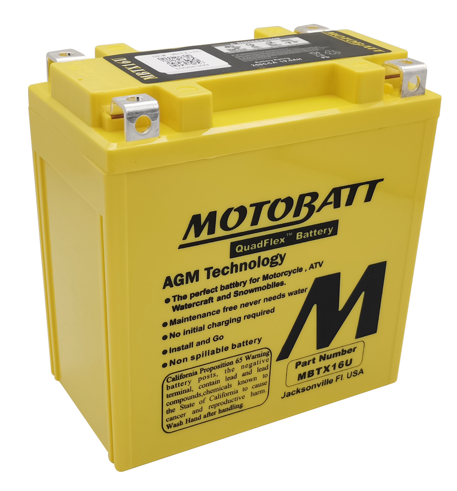 MOTOBATT MBTX16U SEALED FACTORY ACTIVATED