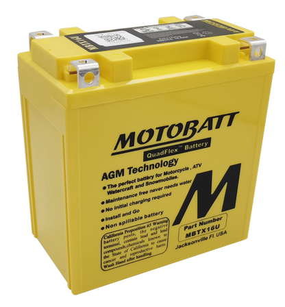 MOTOBATT MBTX16U SEALED FACTORY ACTIVATED