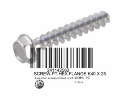 HEX. FLANGED SCREW K40 X 25