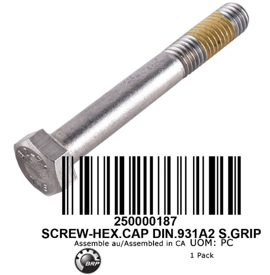 HEX. SCREW M8 X 60, SCOTCH GRIP