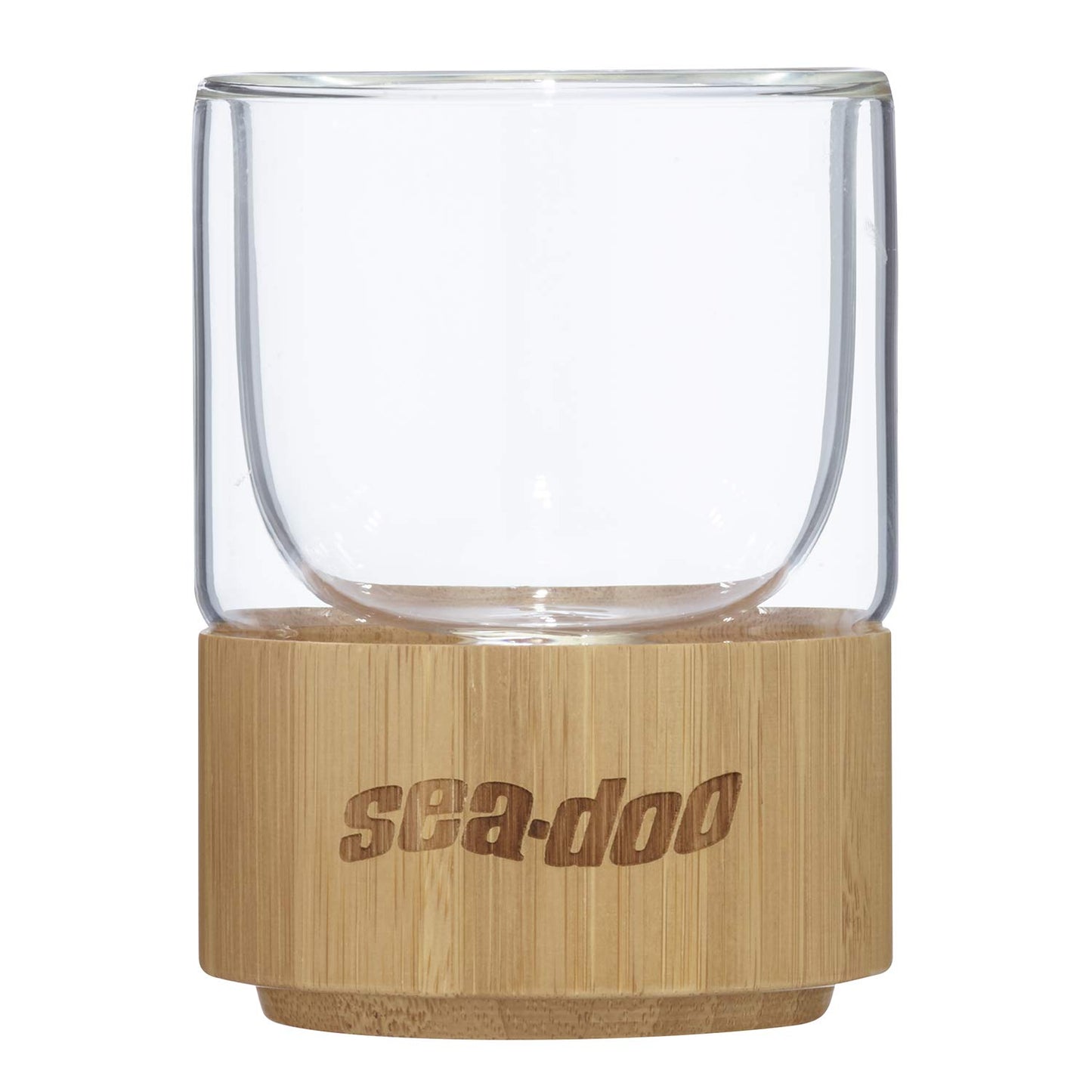 SEA-DOO GLASS CUP W BAMBOO
