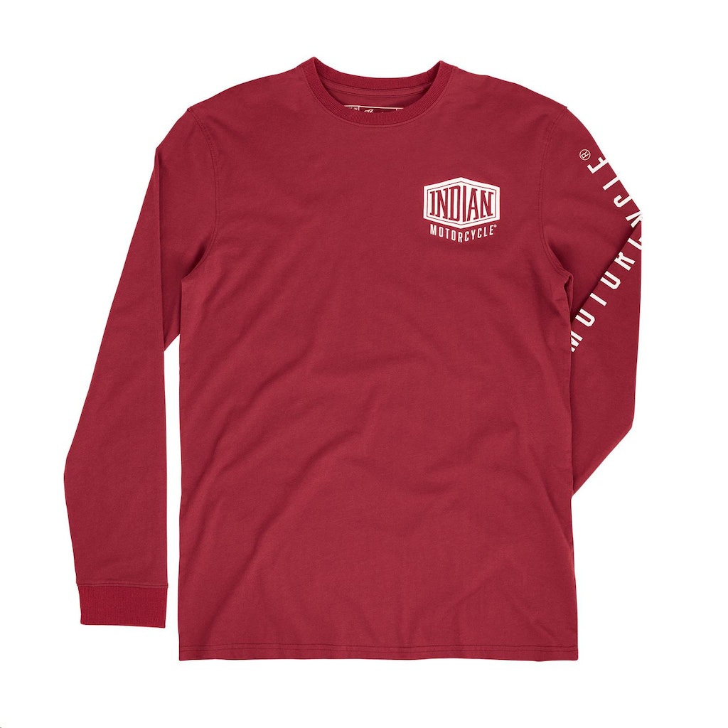 MENS LS SHIELD LOGO TEE